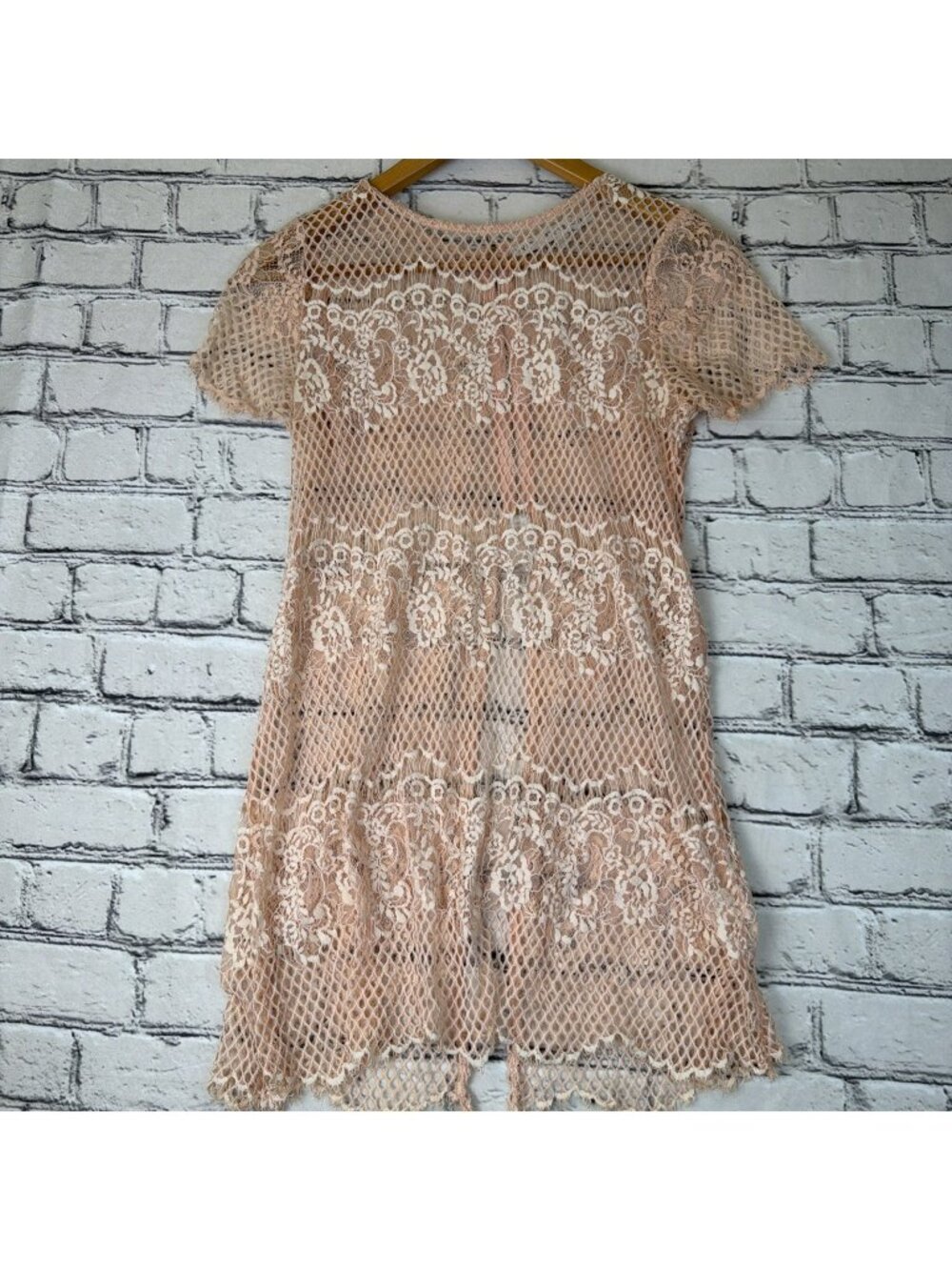 HYFVE S Floral Lace Fishnet Overlay Boho Festival Romantic Cottage Fairy Rave